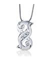 MaeVona Brora Platinum Diamond Necklace