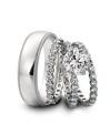 Memoire Platinum Diamond Wedding Rings Set