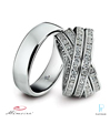 Memoire Platinum Diamond Wedding Bands