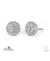 Michael Beaudry platinum and diamond earrings.