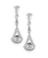 Michael Beaudry Platinum Diamond Earrings