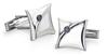 Platinum cufflinks by Michael Birnie
