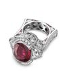 Molina Platinum and Ruby Diamond Ring