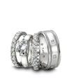 Novell Platinum Diamond Wedding Rings Set