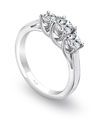 Novell Design Studio Platinum and Diamond Engagement Ring