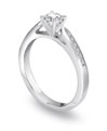 Novell Design Studio Platinum and Diamond Engagement Ring