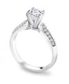 Novell Design Studio Platinum and Diamond Engagement Ring