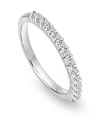 Novell Design Studio Platinum and Diamond Wedding Band