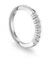 Novell Design Studio Platinum and Diamond Wedding Band