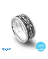 Novell Design Studio Platinum and Diamond Wedding Band