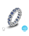 Omi Privé Platinum, Sapphire, and Diamond Wedding Band