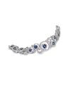 Omi Gems Platinum and Sapphire Diamond Bracelet