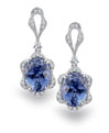 Parade Designs Platinum, Diamond and Tsavorite Earrings