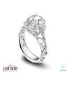 Parade Design Platinum and Diamond Engagement Ring