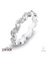 Parade Designs Platinum and Diamond Wedding Band