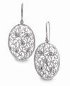 Phyllis Bergman Mercury Ring platinum earrings
