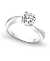 Phyllis Bergman for Mercury Ring Platinum and Diamond Engagement Ring