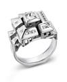 Bague en platine et diamants,  Philippe Tournaire