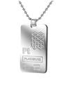 Pendentif plaque en platine, DiaMee