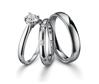 Solitaire et alliance platine Orest