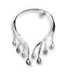 Collier platine et perles Benedikt Aïchele Joaillier