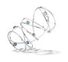 Manchette "satellite" platine, aigue marine et diamants Jean Christoph