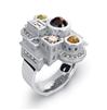 Bague "Archipolis" platine et diamants Philippe Tournaire