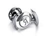 Boutons de manchette "Logo" platine Philippe Tournaire