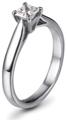 Solitaire platine et diamant Orest