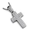 Pendantif croix platine et diamants,  Matthia's & Claire by Orexport