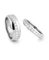 Alliances platine et diamants, Matthia's & Claire by Orexport