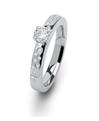 Solitaire platine et diamant Ponce