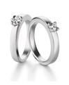 Solitaires platine  et diamants Ponce