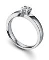 Solitaire platine et diamant, Ponce