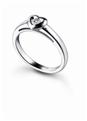 Solitaire platine et diamants Matthia's & Claire