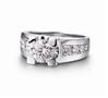 Solitaire platine et diamants Matthia's & Claire