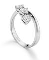 Anello trilogy in platino e diamanti  Ititoli
