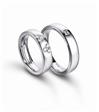 Fedi in platino e diamanti Matthia's & Claire