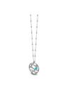 Richard Krementz Platinum and Diamond Paraiba Tourmaline Pendant