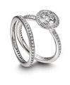 Ritani Platinum Diamond Wedding Rings Set