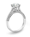 SES Creations Platinum and Diamond Engagement Ring