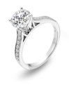 SES Creations Platinum and Diamond Engagement Ring