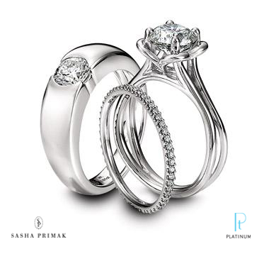designer platinum wedding ring sets