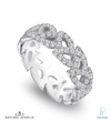 Saturn Jewels Platinum and Diamond Wedding Band