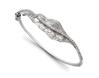 Platinum studded oval bangle. Code is 51