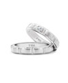 Plain platinum and flush set Platinum Love Bands. Code is 12PtLBS3-4