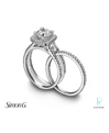 Simon G Platinum Diamond Wedding Rings Set