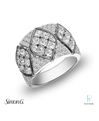 Simon G. Platinum and Diamond Fashion Ring