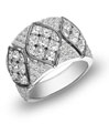 Simon G. Platinum and Diamond Fashion Ring