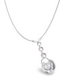 Steph Farber Platinum, Diamond, and Moonstone Pendant